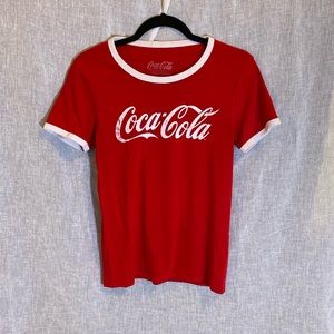 🔸 2 / $25 - Coca-Cola Tshirt - Red/White - L